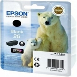 
	Epson Original T2601 Black Ink Cartridge (Series 26)
