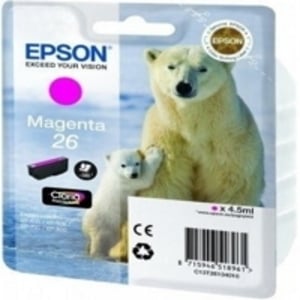 
	Epson Original T2613 Magenta Ink Cartridge (Series 26)
