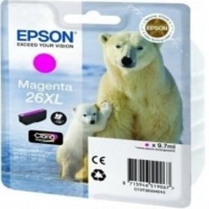 
	Epson Original T2633 Magenta High Capacity Ink Cartridge (26XL)
