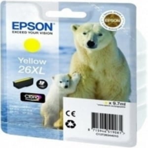 Original Epson 26XL Yellow High Capacity Ink Cartridge (T2634)