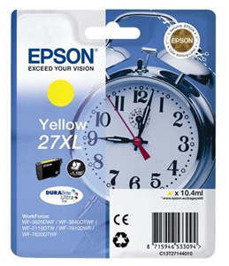 Original Epson 27XL Yellow High Capacity Ink Cartridge (T2714)