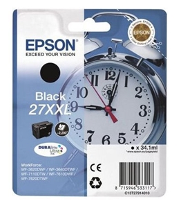 Original Epson 27XXL Black Extra High Capacity Ink Cartridge (T2791)