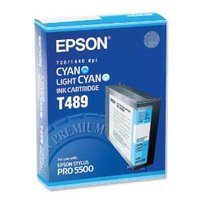 Original Epson T489 Cyan Ink Cartridge  
