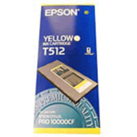 Original Epson T512 Yellow Ink Cartridge   