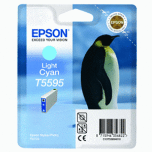 Original Epson T5595 Light Cyan Ink Cartridge

