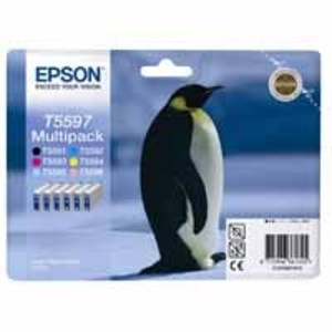 Epson Original T5597 Multipack (Black, Cyan, Magenta, Yellow, Light Cyan, Light Magenta)
