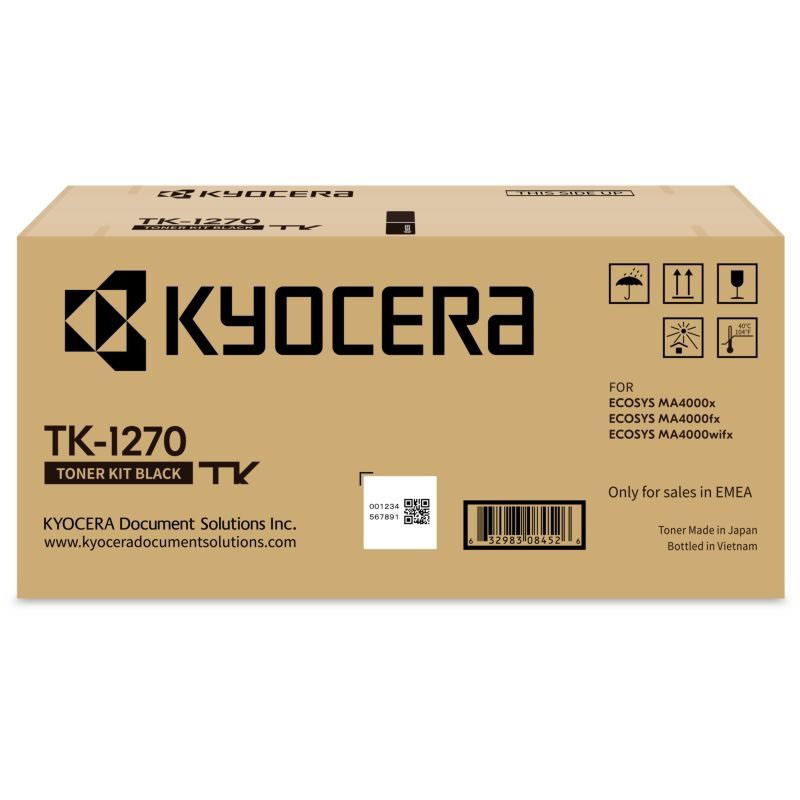 Original Kyocera TK-1270 Black Toner Cartridge