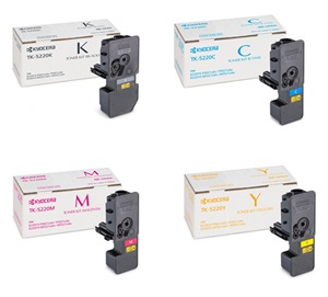 Kyocera Original TK-5230 Toner Cartridge 4 Colour Mulitpack (TK-5230K/C/M/Y)