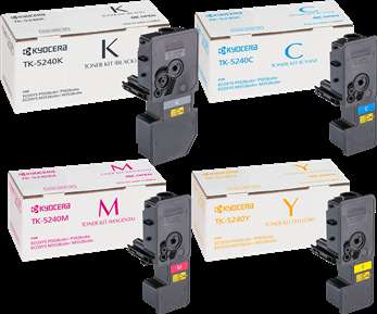 Kyocera Original TK-5240 Toner Cartridge 4 Colour Mulitpack (TK-5240K/C/M/Y)