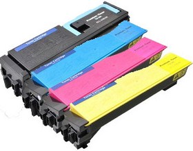 Compatible Kyocera TK550 Set Of 4 Toner Cartridges (Black,Cyan,Magenta,Yellow) 