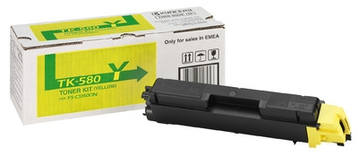 Kyocera Original TK580Y Yellow Toner Cartridge (TK-580Y)