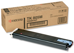 Original TK-805M Kyocera Magenta Toner Cartridge