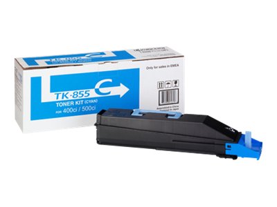 Original Kyocera TK-855C Cyan Toner Cartridge