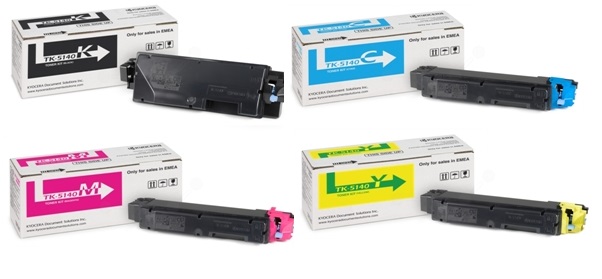 Original Kyocera TK-5140 Toner Cartridge Multipack (Black/Cyan/Magenta/Yellow)

