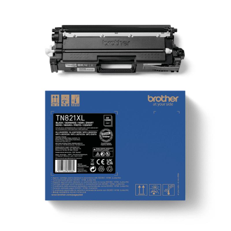 Original Brother TN-821XL Black Toner Cartridge