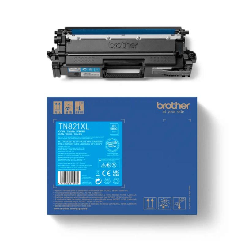 Original Brother TN-821XL Cyan Toner Cartridge