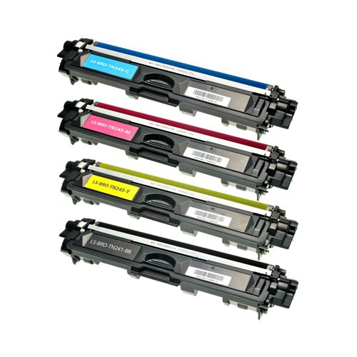 Compatible Brother TN-241 & TN-245 Toner Cartridge Multipack (TN-241 Black, TN-245 Cyan/Magenta/Yellow)
