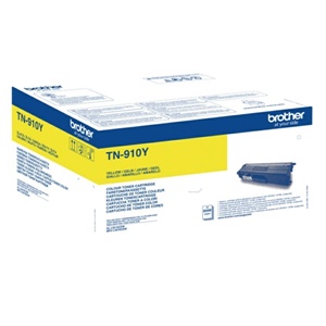 Original Brother TN-910Y Yellow High Capacity Toner Cartridge (TN910Y)