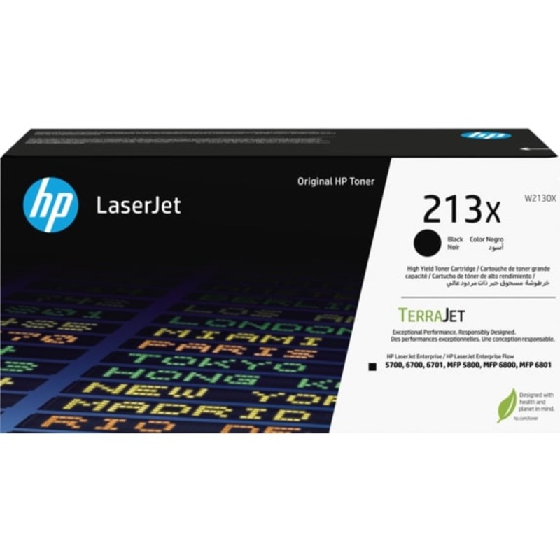 Original HP 213X Black Toner Cartridge W2130X