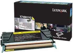 Original Lexmark X748H1YG Yellow High Capacity Toner Cartridge