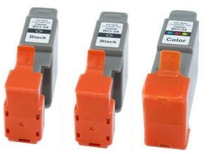 Canon BCI-24BK and BCI-24C Compatible Ink Cartridges + EXTRA BLACK