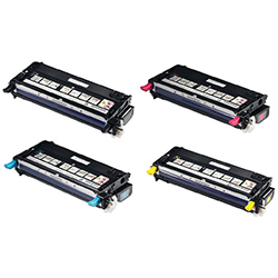 Dell 3110cn Full Set of Black/Cyan/Magenta/Yellow Compatible Toner Cartridges 