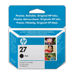 HP Original No. 27 Black Ink Cartridge [10 ml]