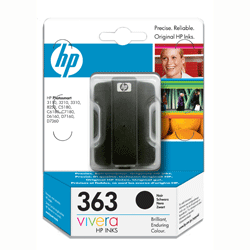 HP Original 363 Black Ink Cartridge OEM : C8721E (6ml)