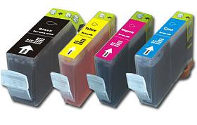 
	Canon BCI-3 Compatible Cartridges Set of 4 (Black/Cyan/Magenta/Yellow)
