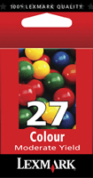 Lexmark Original 27 (10N0227) Moderate Use Colour Cartridge