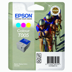 Original Epson T005 3-Colour Ink Cartridge
