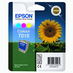 Epson Original T018 3-Colour Ink Cartridge
