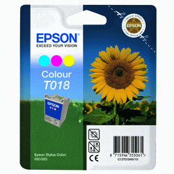 Epson Original T018 3-Colour Ink Cartridge
