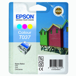 Epson Original T037 3-Colour Ink Cartridge
