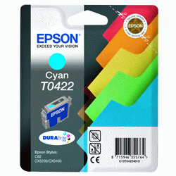 Epson Original T0422 Cyan Ink Cartridge
