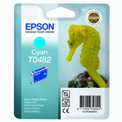 Original Epson T0482 Cyan Ink Cartridge