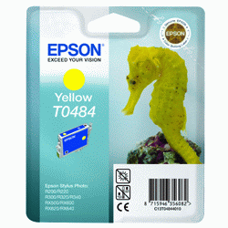 Original Epson T0484 Yellow Ink Cartridge