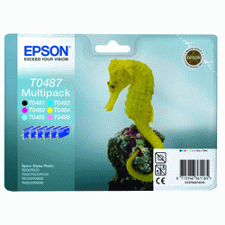 Original Epson T0487 Ink Cartridge Multipack