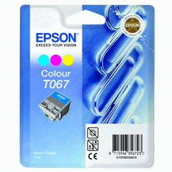 Epson Original T067 3-Colour Ink Cartridge
