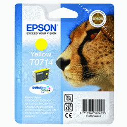 Original Epson T0714 Yellow Ink Cartridge