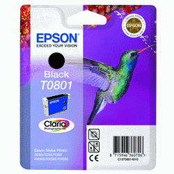 Original Epson T0801 Black Ink Cartridge