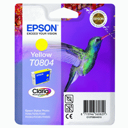 Original Epson T0804 Yellow Ink Cartridge