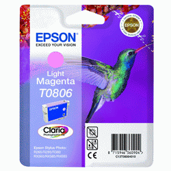 Epson Original T0806 Light Magenta Ink Cartridge
